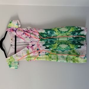 Morning Mist Neon Mini Dress